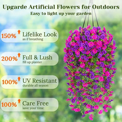 🌺UV Resistant Hanging Artificial Morning Glory Vine 💖