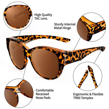 🎉😎2026 New Polarized UV400 Protection Trendy Round Cat-eye Sunglasses 🕶️
