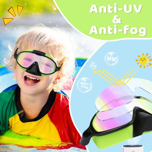 Buy 1 Get 1 Free🏊‍♀️-HD children's large frame waterproof and anti-fog swimming goggles