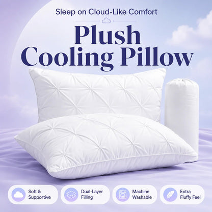 Mellow Sleep Ploof Pillow | Extra-Fluffy, Never-Flat Cloud Pillow – Neck Support for Side, Back & Stomach Sleepers🌙✨