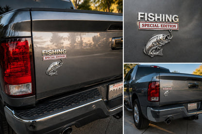 🔥 🎣 Fishing Special Edition™ Premium 3D Metal Vehicle Emblem Badge