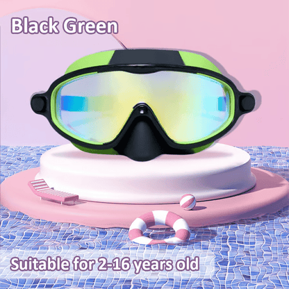 Buy 1 Get 1 Free🏊‍♀️-HD children's large frame waterproof and anti-fog swimming goggles