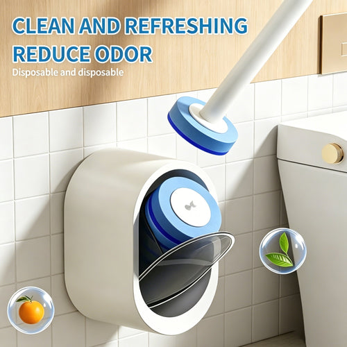 Disposable Toilet Brush System with 32 Refills