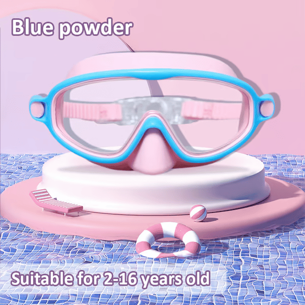 Buy 1 Get 1 Free🏊‍♀️-HD children's large frame waterproof and anti-fog swimming goggles