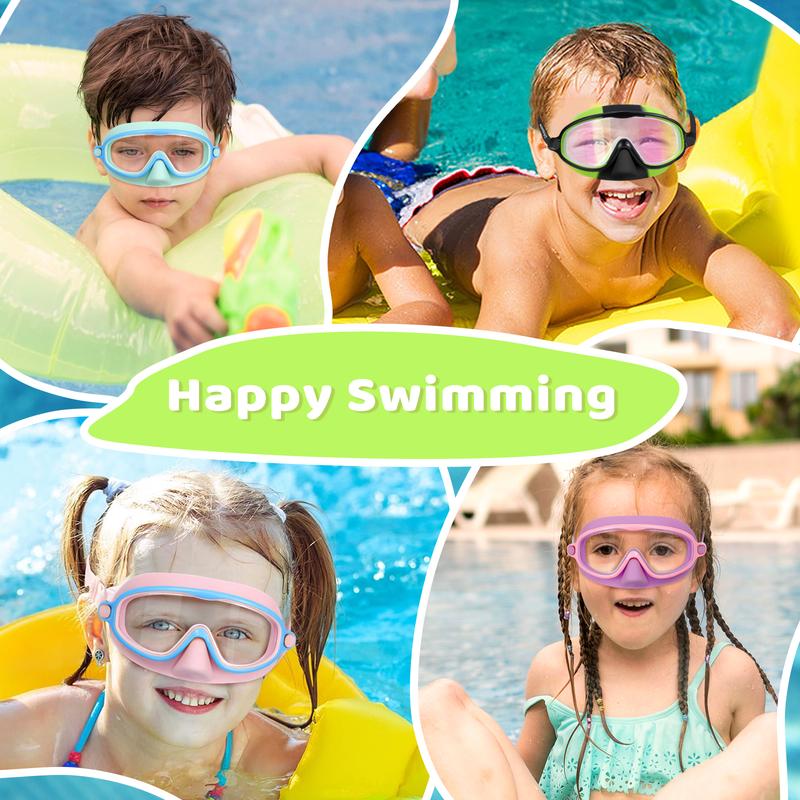 Buy 1 Get 1 Free🏊‍♀️-HD children's large frame waterproof and anti-fog swimming goggles