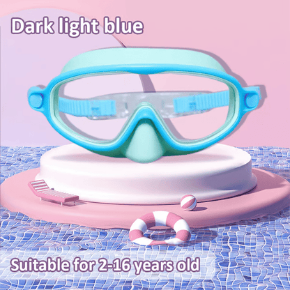 Buy 1 Get 1 Free🏊‍♀️-HD children's large frame waterproof and anti-fog swimming goggles