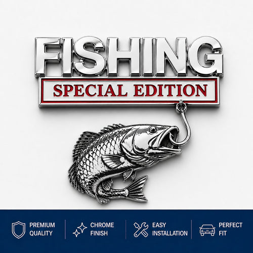 🔥 🎣 Fishing Special Edition™ Premium 3D Metal Vehicle Emblem Badge
