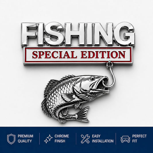 🔥 🎣 Fishing Special Edition™ Premium 3D Metal Vehicle Emblem Badge