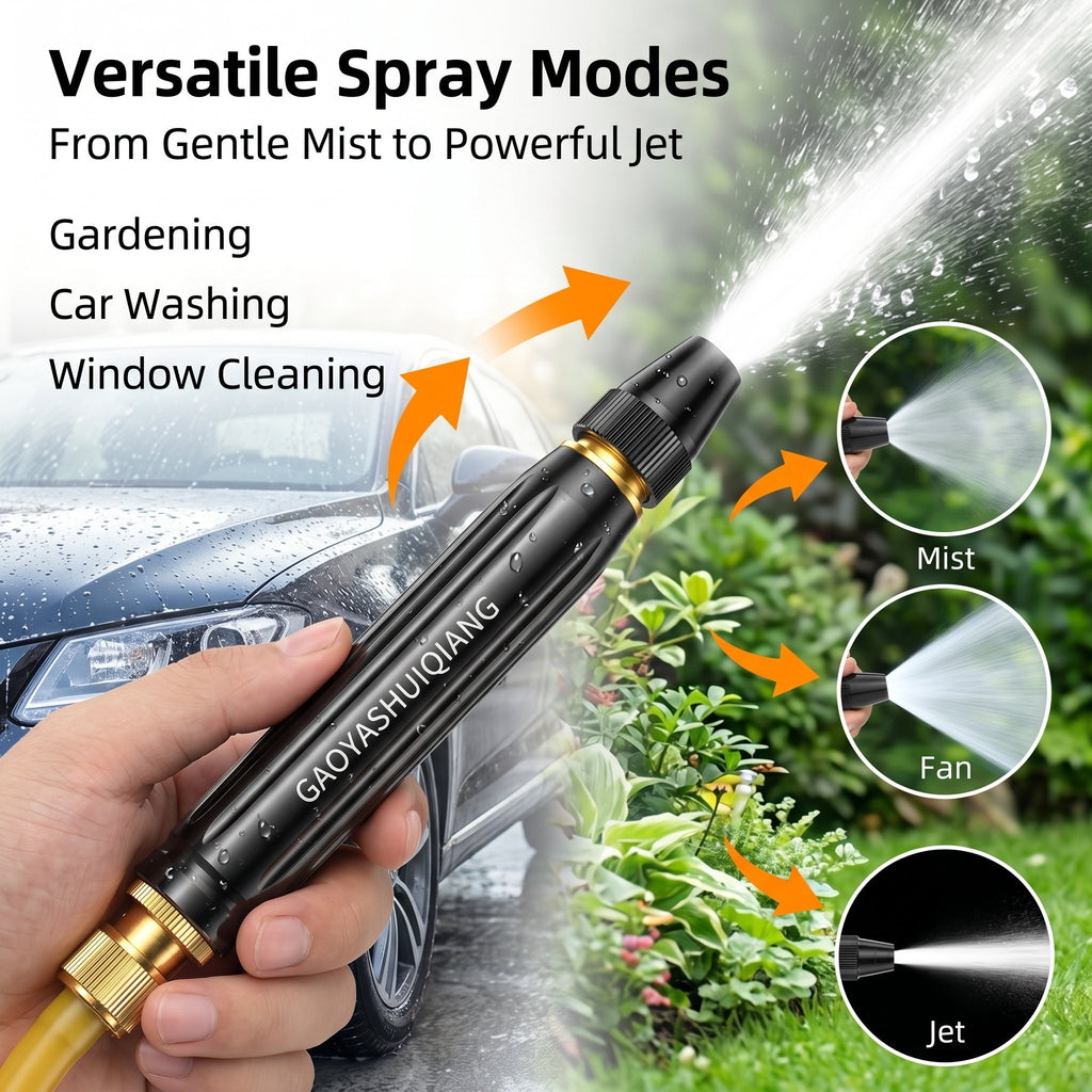 🔥High-Pressure Water Spray Gun – Multi-Use Cleaning Tool for Car, Garden & Home 💦