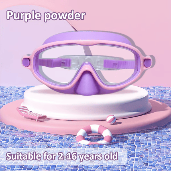 Buy 1 Get 1 Free🏊‍♀️-HD children's large frame waterproof and anti-fog swimming goggles